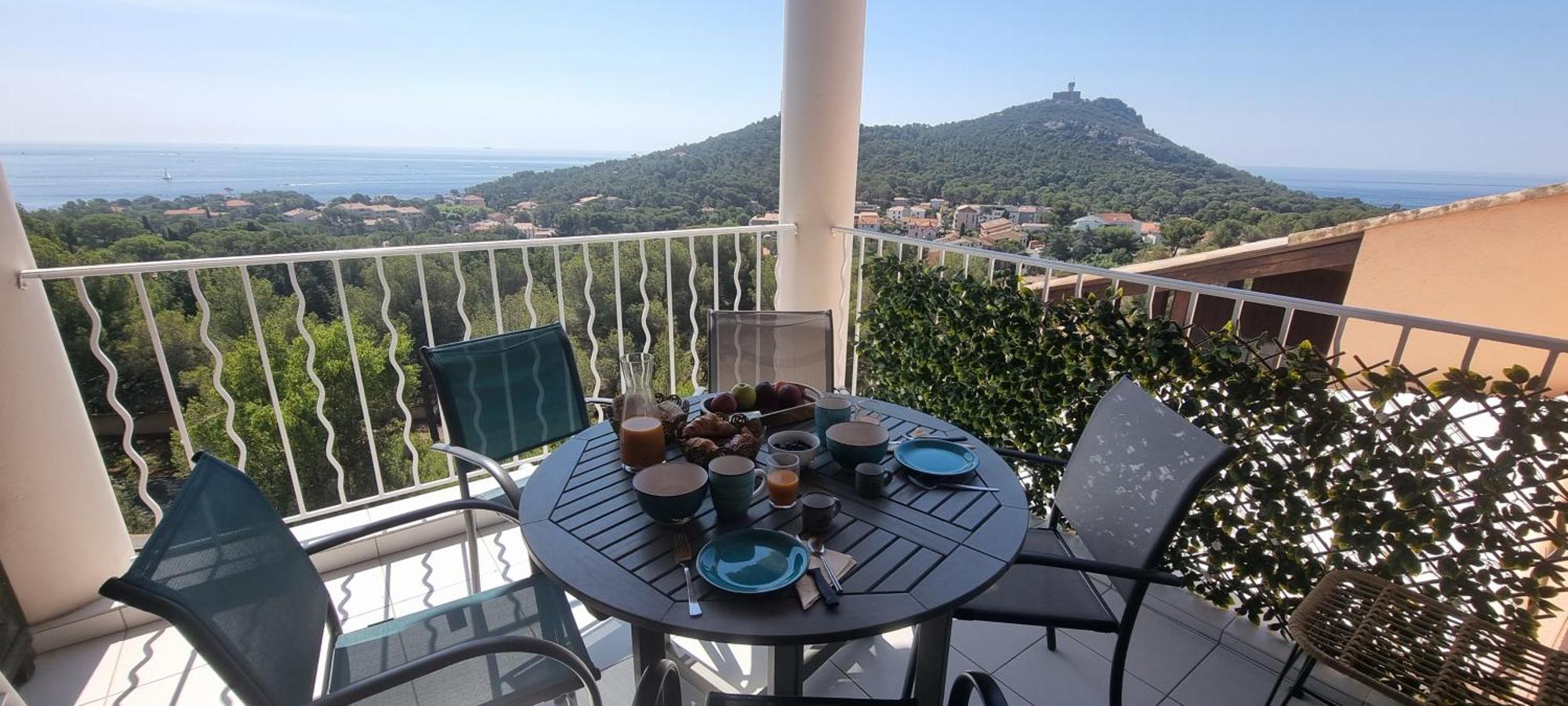 Agay Cap Esterel Le Hameau F2 Clim Plein Sud Dernier Etage Magnifique Vue Mer Saint-Raphaël Extérieur photo